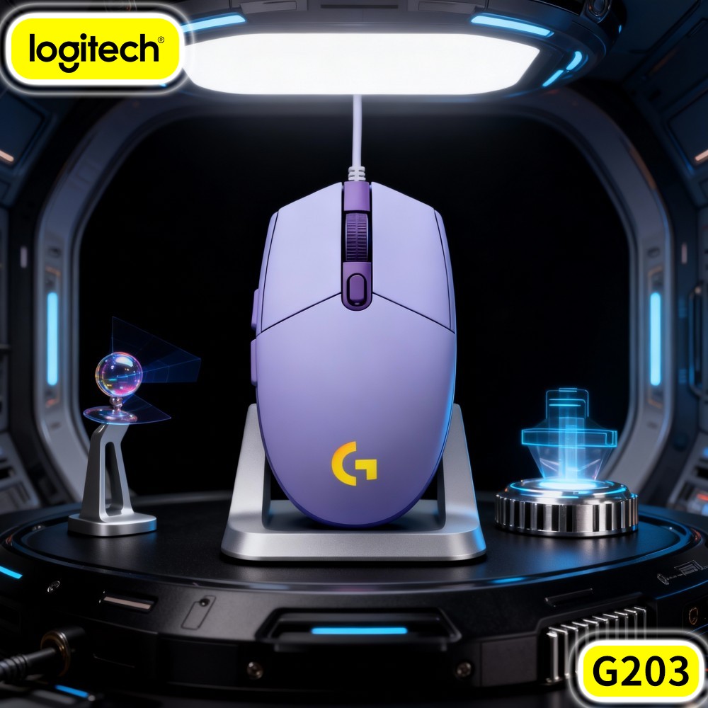 Logitech Mouse G203 - Logitech G203 Kabelgebundene Gaming-Maus Sofortiges Tastenfeedback