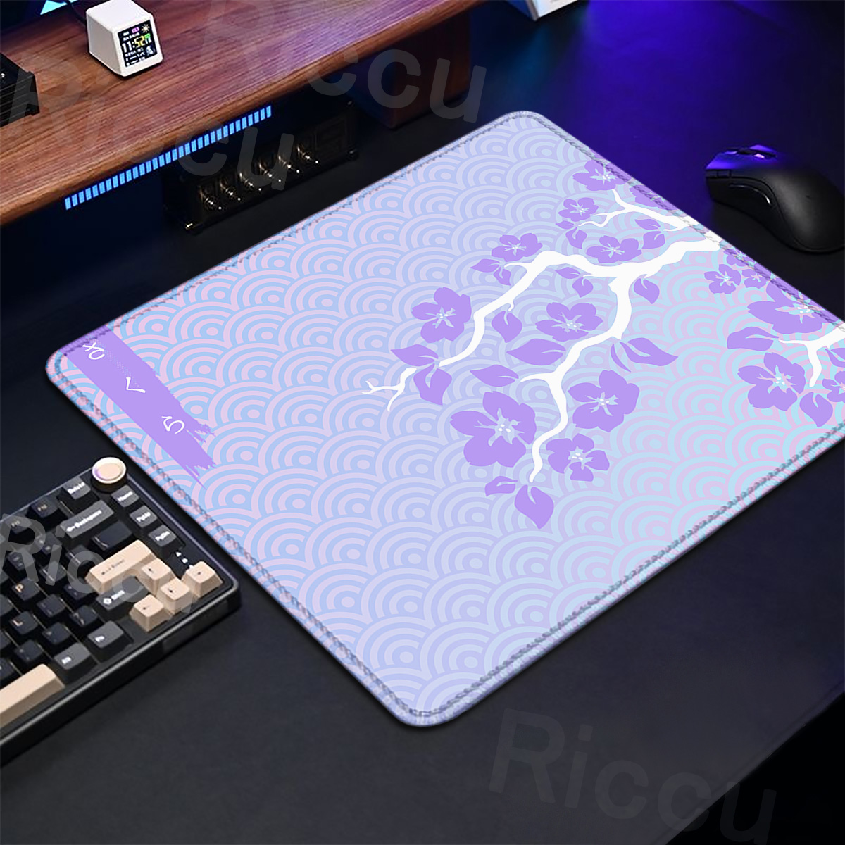 Gaming Keyboard Brand - Lila Sakura Tischunterlage Gaming Mäuse Kleiner