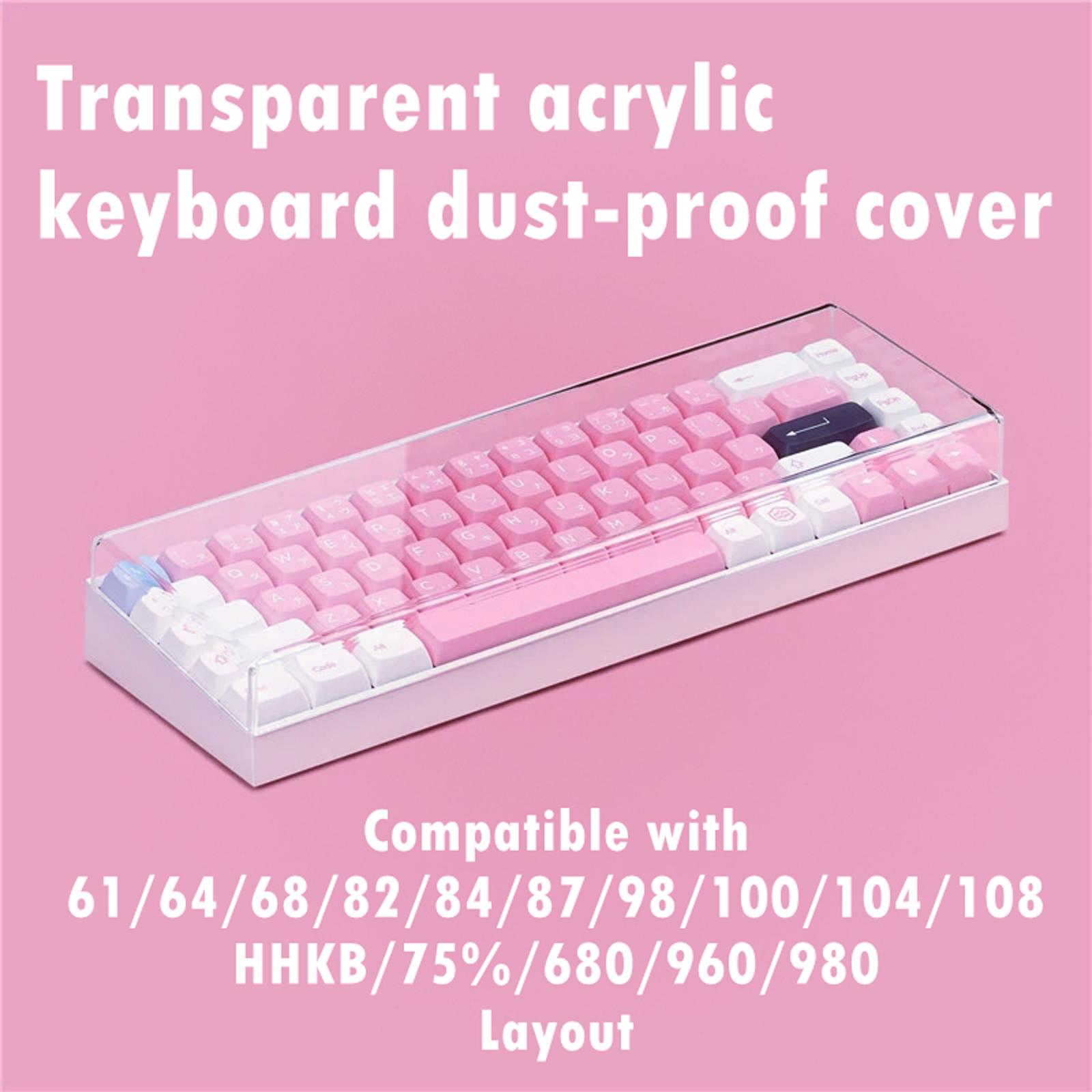 Keyboard Gaming Transparent - 108 Tasten Tastatur Staubschutz Acryl Transparent