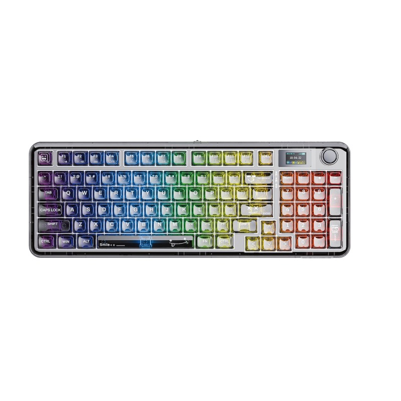 Keyboard Gaming Transparent - AULA F-NB98 96% ANSI US-Layout Tri-Mode