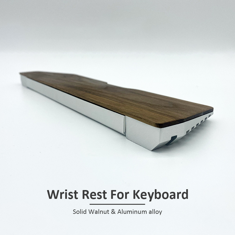 Gaming Keyboard Ergonomics - Kashcy Handballenauflage aus massivem Walnussholz und