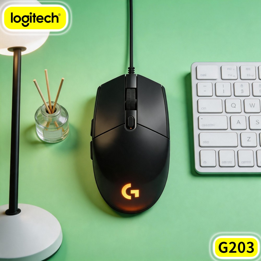 Logitech Mouse G203 - Logitech G203 Kabelgebundene Gaming-Maus Praktisches Peripheriegerät
