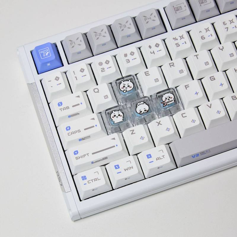 Gaming Keyboard Best - Chiikawa 4 Stück handgefertigte transparente PC-Tastenkappen