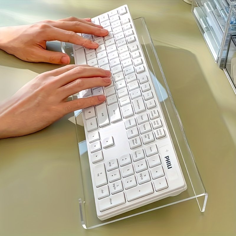 Gaming Keyboard Brand - Tastaturständer aus Acryl, transparenter Desktop-Organizer, geeignet