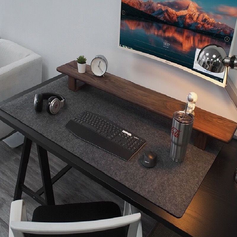 Gaming Keyboard And Mouse - 80cm X 40cm Dunkelgraues Großes Gaming-Mauspad