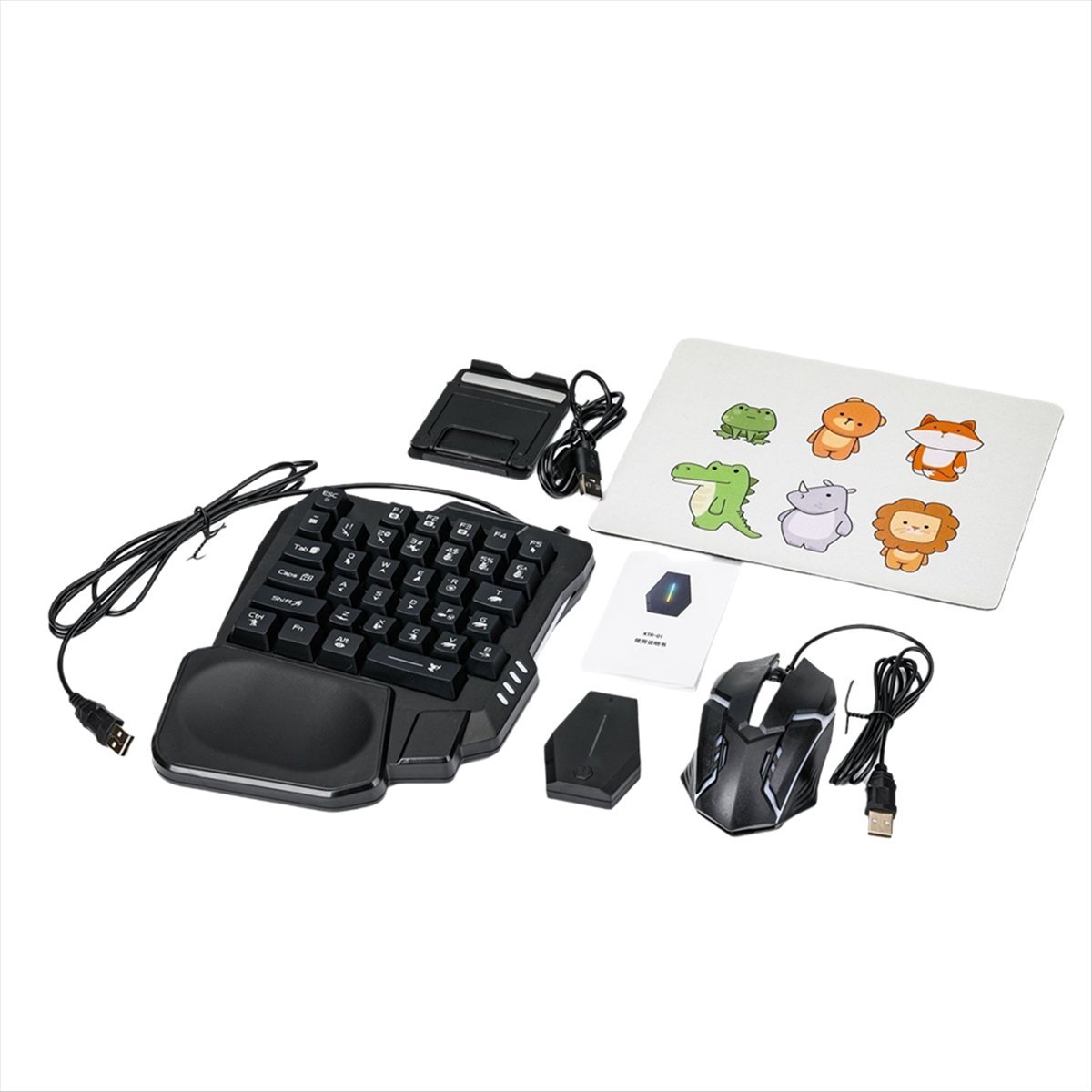 Gaming Keyboard And Mouse Converter For Mobile - ★ ▲ 35-Tasten Ergonomische RGB-Gaming-Tastatur +