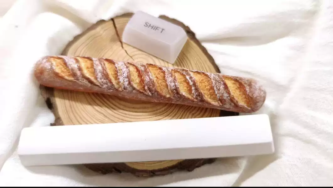 Gaming Keyboard Mechanical - Baguette Food Artisan Spacebar-Tastenkappe - Kreative