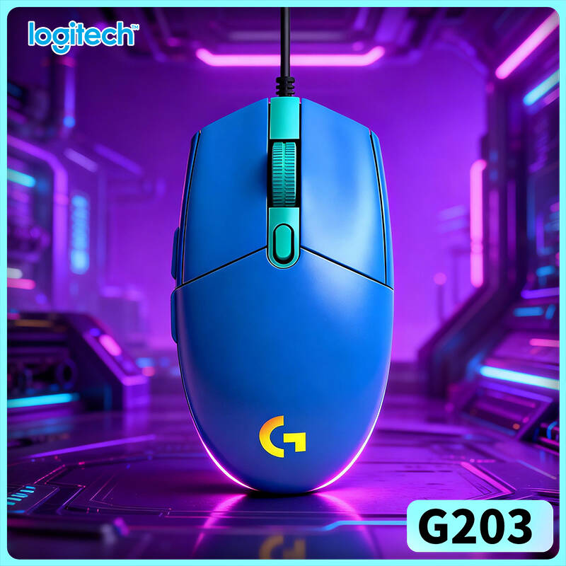Logitech Mouse G203 - Logitech G203 kabelgebundene Gaming-Maus für entspanntes