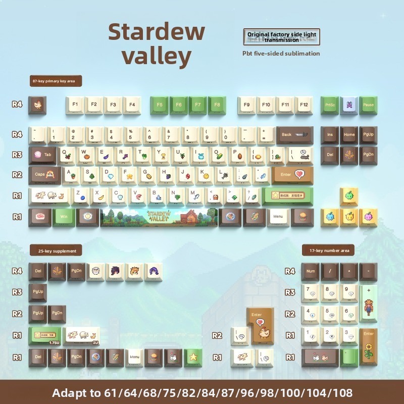 112 Stück Stardew Valley Custo – Gaming Keyboard Mechanical Bewertung und Preis
