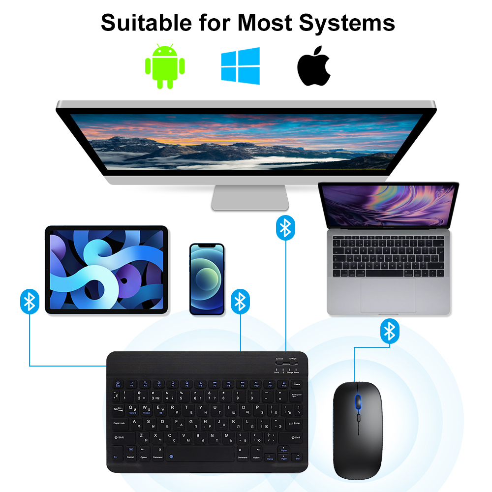 Bluetooth-Tastatur und Maus fü – Gaming Keyboard Mini Bewertung und Preis
