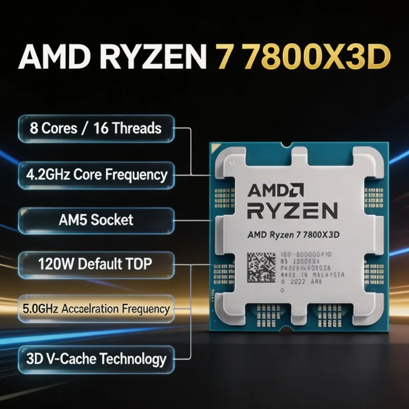 AMD Ryzen 7 7800X3D 8-Kern 16- – Amd Cpu Ryzen 7 Bewertung und Preis