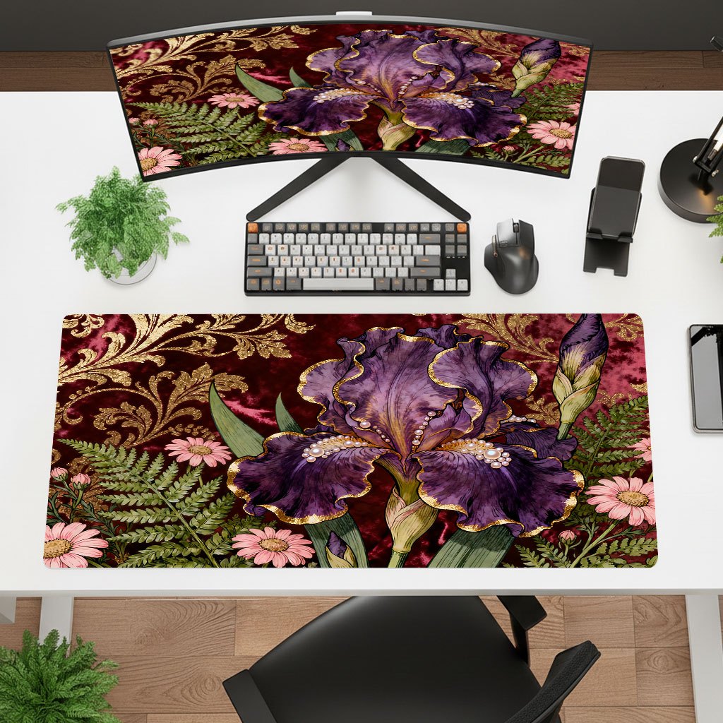 Marken-Mauspad mit Lila Blumen – Gaming Keyboard Brand Bewertung und Preis