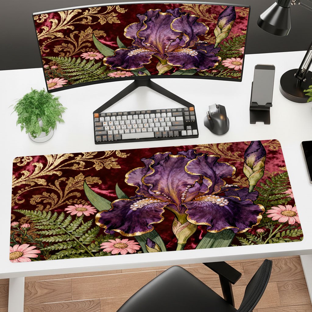 Marken-Mauspad mit Lila Blumen – Gaming Keyboard Brand Bewertung und Preis