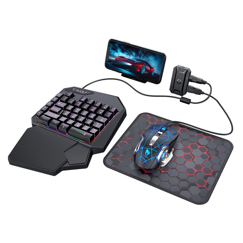 T-Wolf Tf950 5-in-1 Einhand-Ga – Gaming Keyboard And Mouse Converter For Mobile Bewertung und Preis
