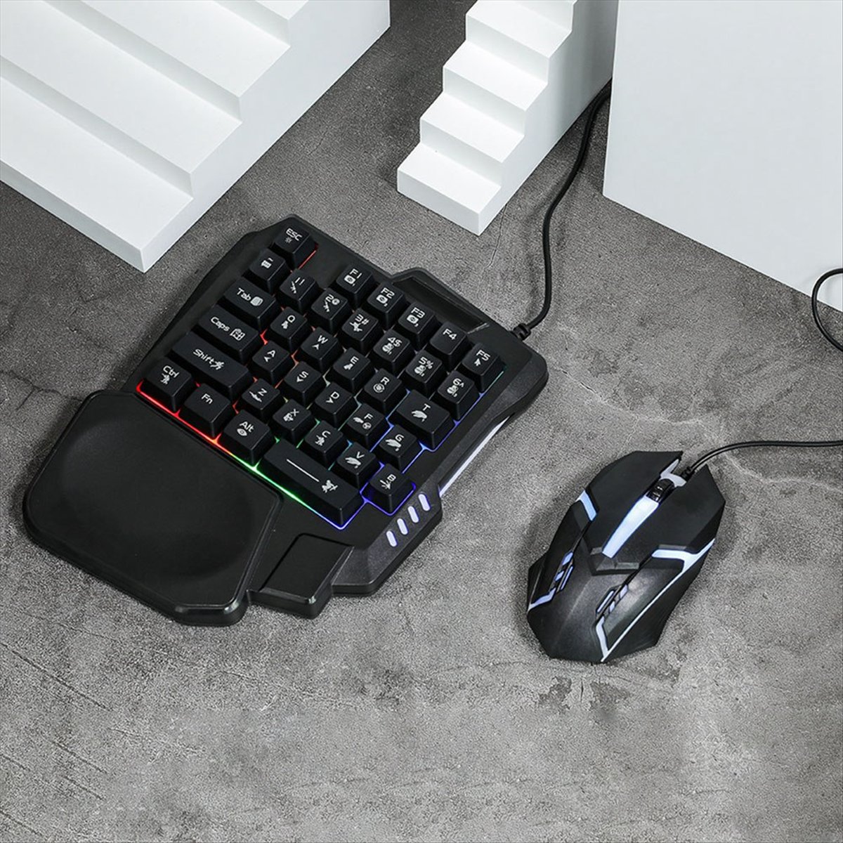 ★ ▲   35-Tasten Ergonomische R – Gaming Keyboard And Mouse Converter For Mobile Bewertung und Preis