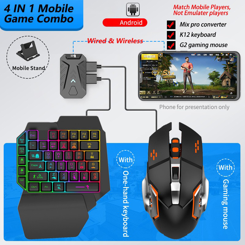 Handy-Spiele-Konverter, Gaming – Gaming Keyboard And Mouse Converter For Mobile Bewertung und Preis